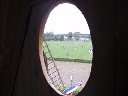 uitzicht op het rugby