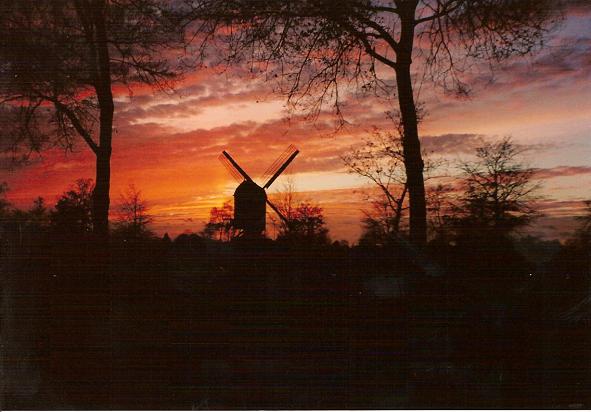 De molen bij avondlicht, Wim vd Brink